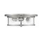 Z-Lite Savannah 3 Light Flush Mount, Brushed Nickel & Clear 462F16-BN - alternate 7